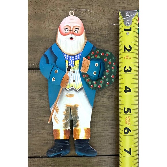 VTG Department 56 -1994 Santa's Suits Metal Christmas Ornament BRIAN PATERSON - Picture 3 of 4